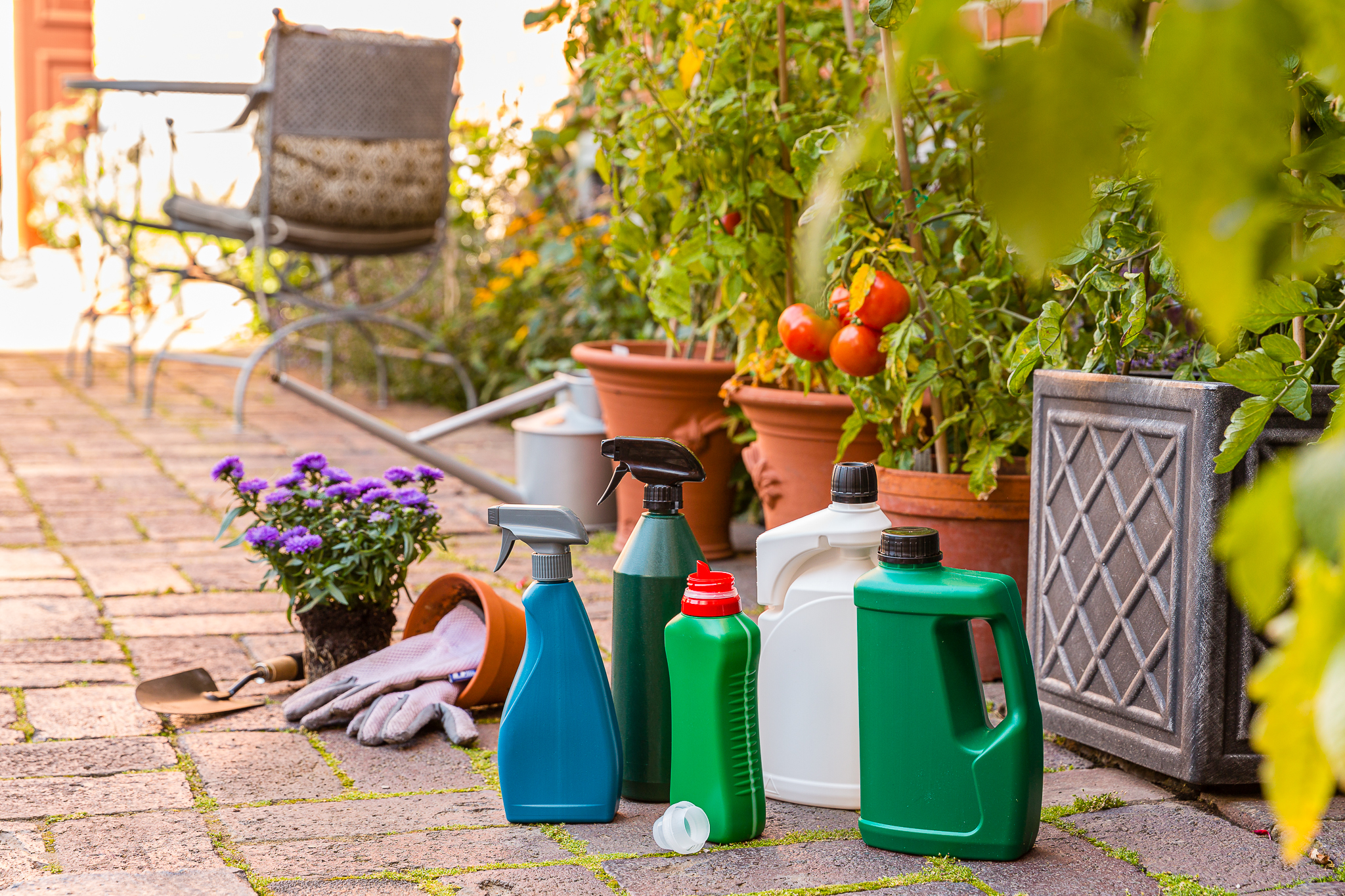 Plastflasker i PE til gødning og andet