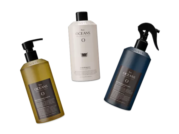 Plastflaskor i en kollektion med både skruvkork, spray och pump