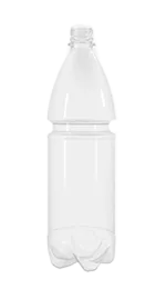 Rund PET-flaske i 1 liter, der kan håndtere kulsyreholdige produkter