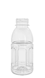 Pyöreä PET-pullo kuumatäyttöön korkilla 330 ml